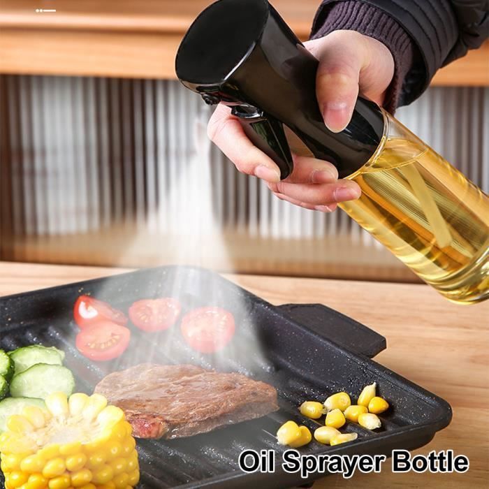 Beurrier, Huilier, Vinaigrier – Distributeur d'Huile en Verre 300ml - 1 Pièce