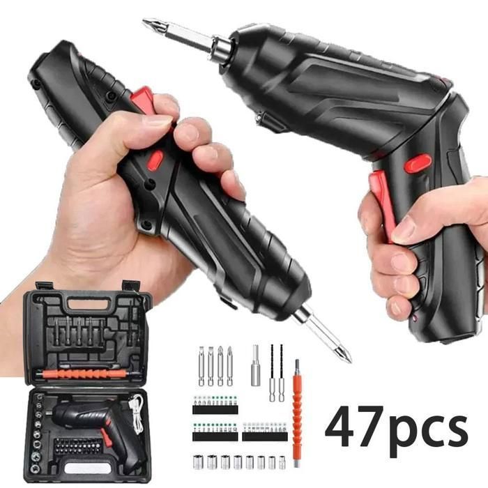 Tournevis électrique Rechargeable Portable Avec 47 Accessoires