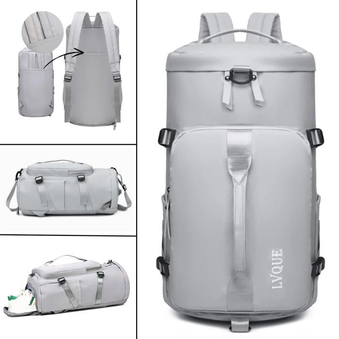 Sac de sport - Non spécifié - Grande capacité - Imperméable - Multisport - Gris