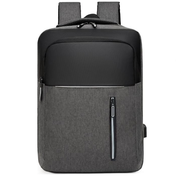 Sac à dos business,loisirs,compatible ordinateur 15,6 pouces et port USB intégré bleu foncé