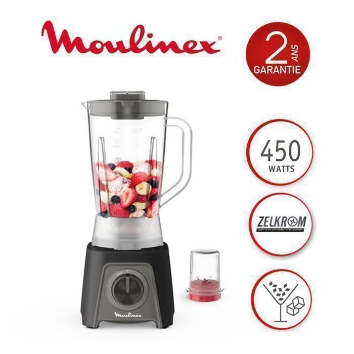 Blender - Moulinex - LM2C3125 / LM2 - 1,5L - 450W - 2 Vitesses