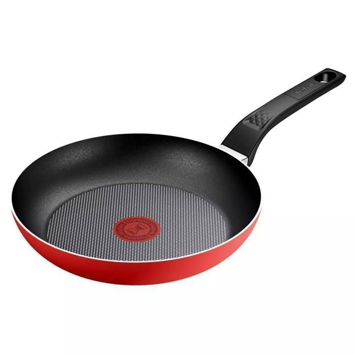 Poêle - TEFAL - Easy Start Red Bug - 24 cm - Antiadhésif - Thermo-Spot - Compatible induction