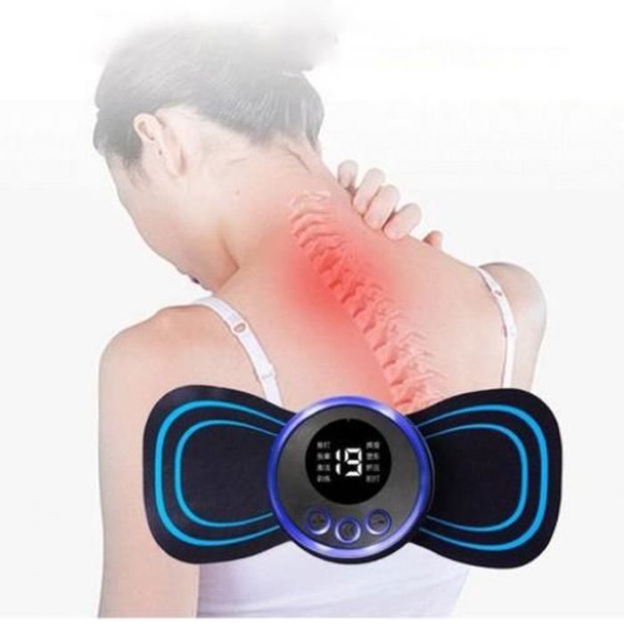 Mini masseur de cou et de dos à impulsions EMS,8 modes,Appareil de massage,