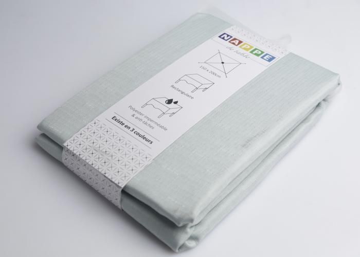 Nappe Imperméable Aspect Lin 150 x 200 cm NM30100 - Couleur Aléatoire