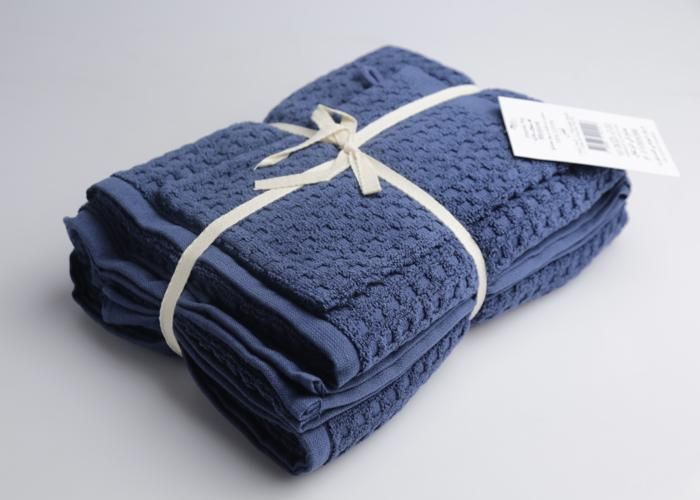 Serviettes - GENERIC - Set de 3 - 450 GSM - Coton - Bleu - 15x21/50x80/70x120 cm