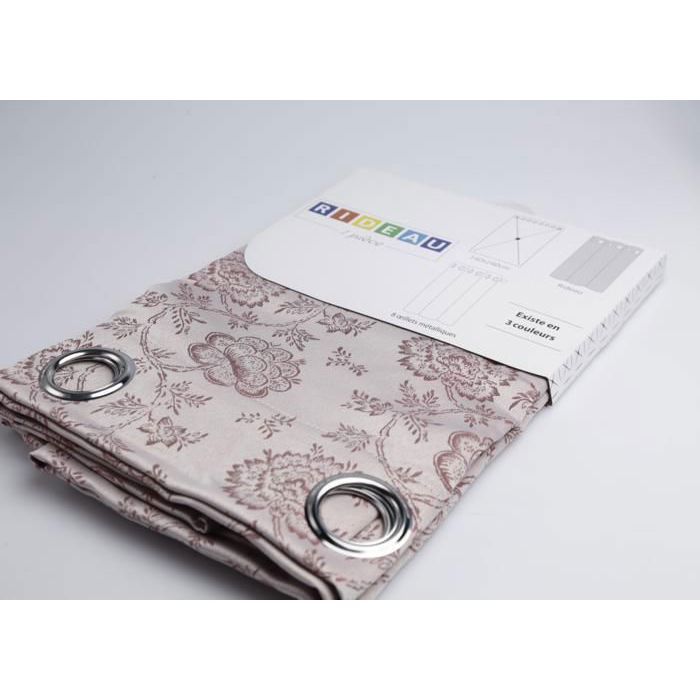 Rideau de fenêtre jacquard luxe avec anneaux 140x240 cm
