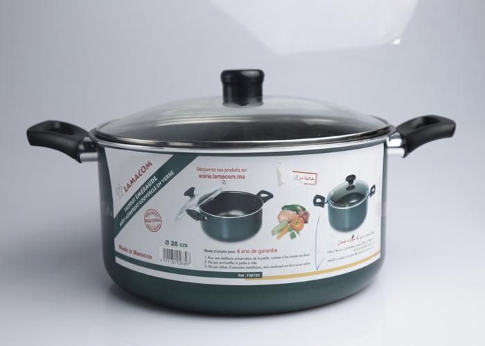 Faitout Emeraude 28 cm avec couvercle 7,5L