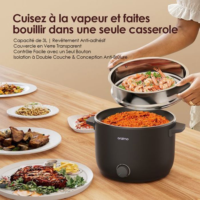 oraimo SmartCooker Cuisinière électrique 1000W 3L