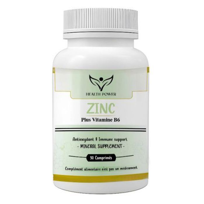 HEALTH POWER ZINC + B6 30 COMPRIMES