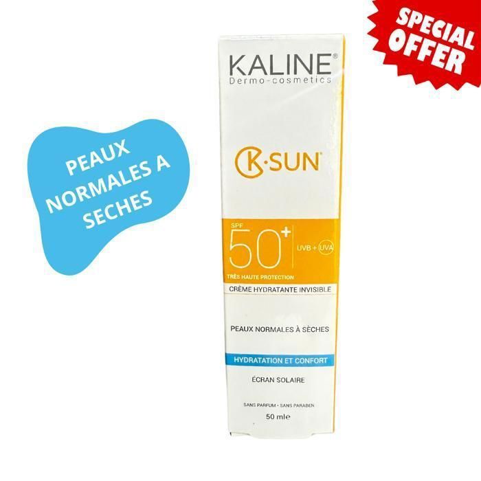 KALINE K-Sun 50+ Écran Solaire Invisible SPF50+ – 50 ml