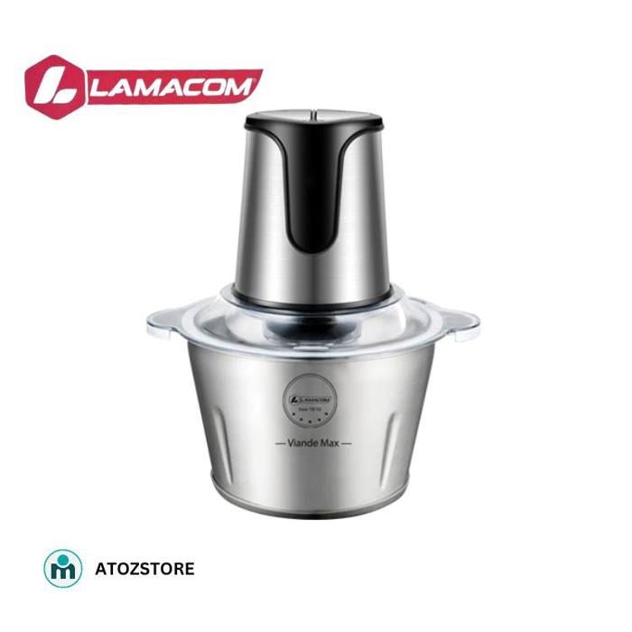 Lamacom Hachoir Électrique 400W – Bol Inox 3L, 2 Vitesses Polyvalentes