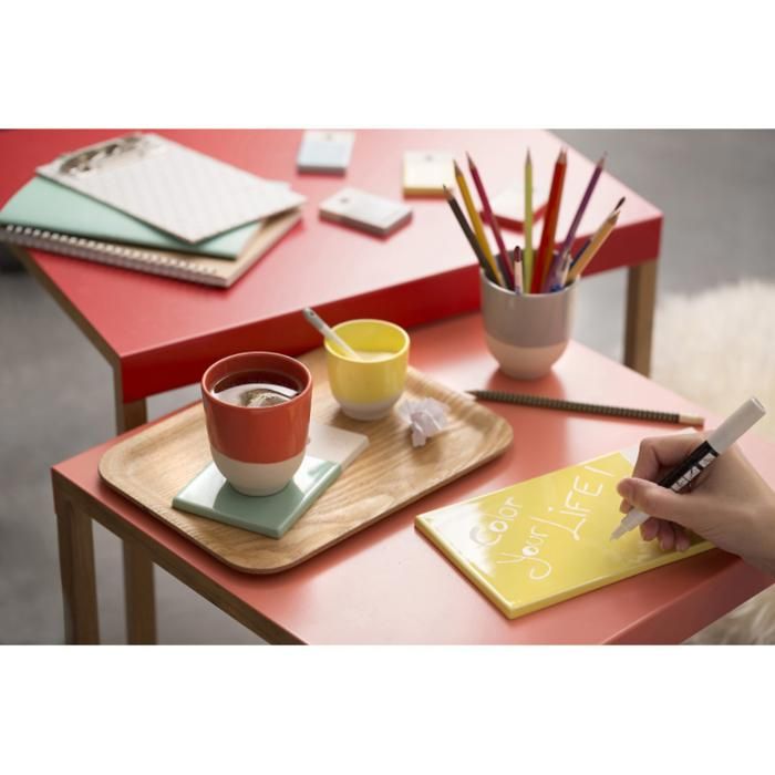 Plateau de service en bois rectangulaire antidérapant pour le petit-déjeuner et la présentation des repas ou du café
