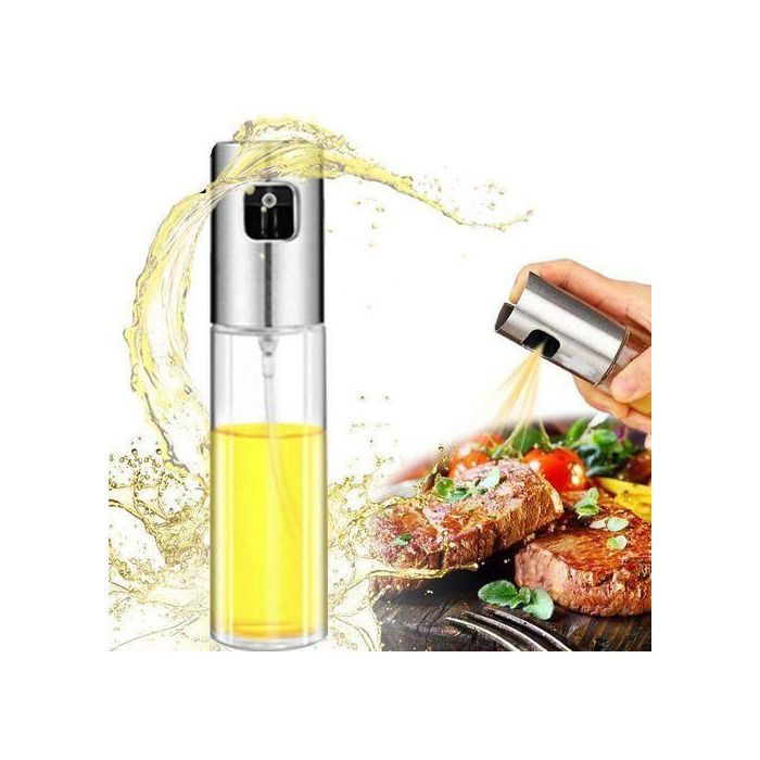 Vaporisateur d'Huile Spray Huile et vinaigre Bouteille d'huile en Verre 100ml