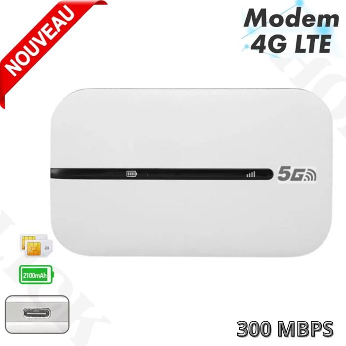 Routeur Wifi Portable 4/5G 300 MBPS WiFi Compact pour Téléphone Mobile plug and play