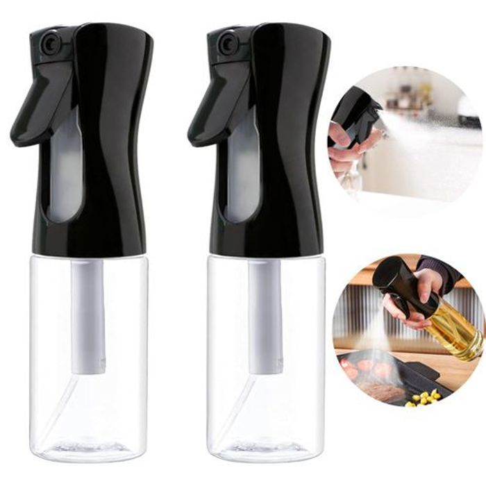 Ensemble de 2 Vaporisateurs d'Huile en Verre, Spray Huile, Bouteilles d'huile