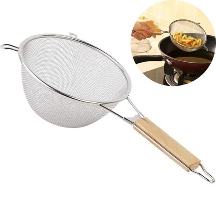 Passoire de cuisine en acier inoxydable, passoire, tamis et passoire à mailles simples