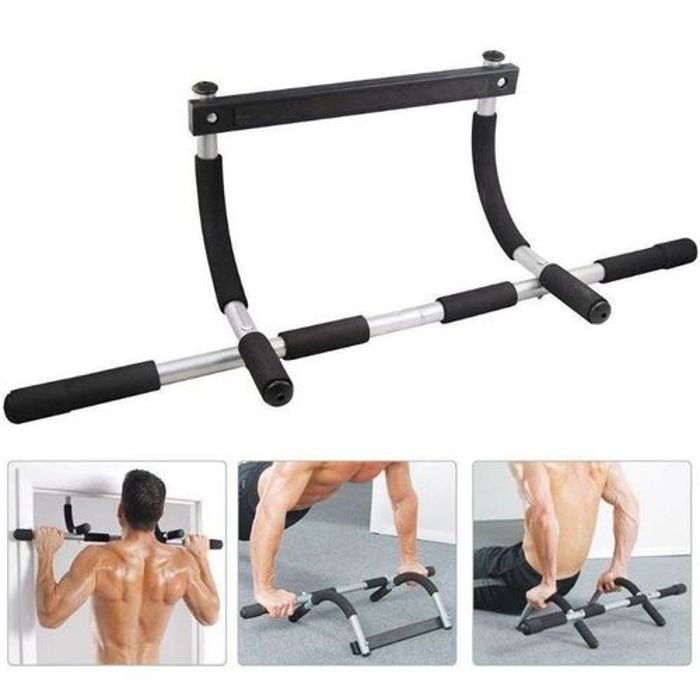 Barre de traction - Door Gym - Multifonction - Noir - 100 kg - Multi-positions