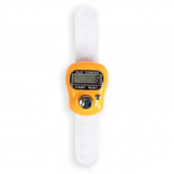 Chapelet électronique - Compteur de doigt - Tasbih - 99 999 répétitions - Écran LCD - Ergonomique - Couleurs aléatoires