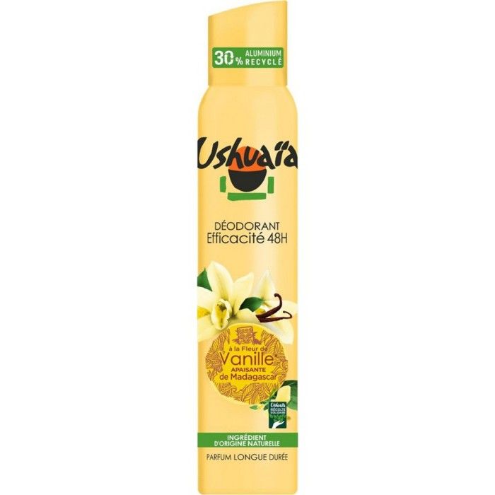 Déodorant femme Apaisant Vanille – Ushuaïa 200 ml