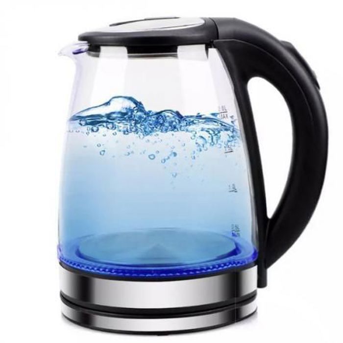 Bouilloire électrique éclairé LED en verre 2000 Watt, 2 Litres