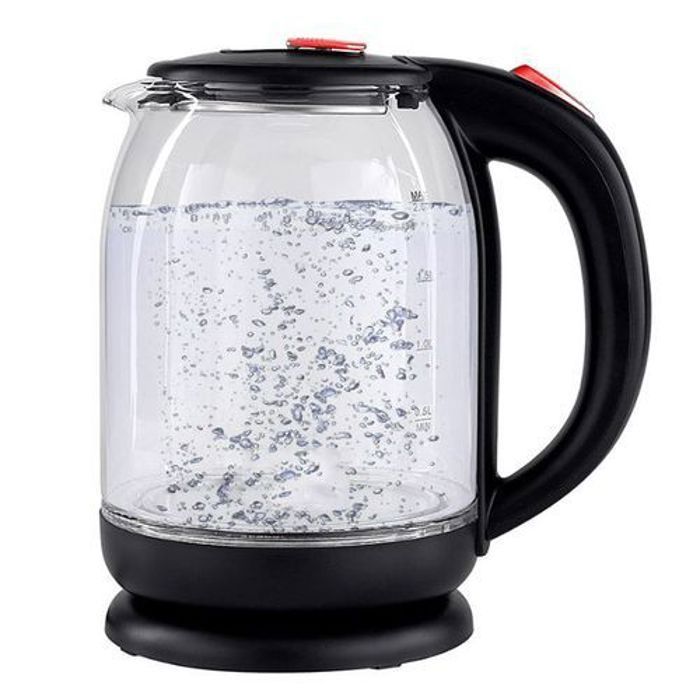 Bouilloire électrique éclairée en verre 2000 Watt, capacité 2L Arrêt automatique