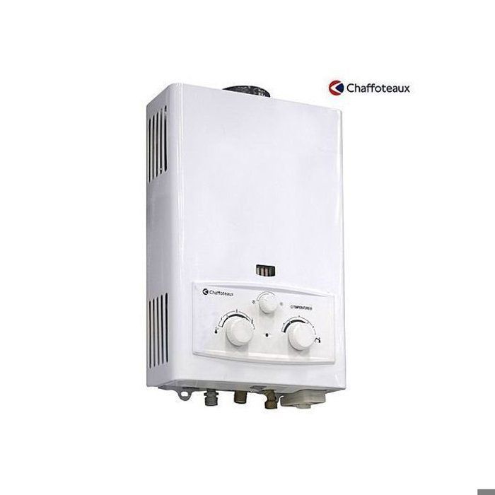 Chauffe-eau à Gaz Chaffoteaux Léon 6L – Gaz Naturel / Butane – Allumage Automatique – Sécurité Renforcée