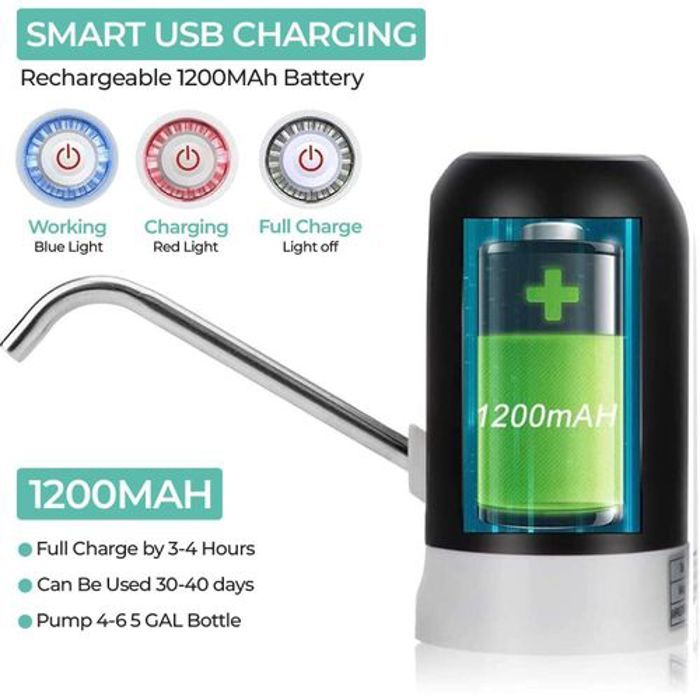 Distributeur d'eau automatique pour bidon d'eau, Pompe à eau électrique, Chargeur USB