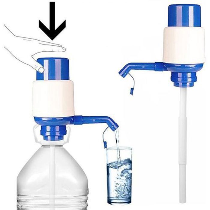 Pompe à Eau Portable, Presse Manuelle Convient pour Bouteille d'Eau de 3 à 10 L