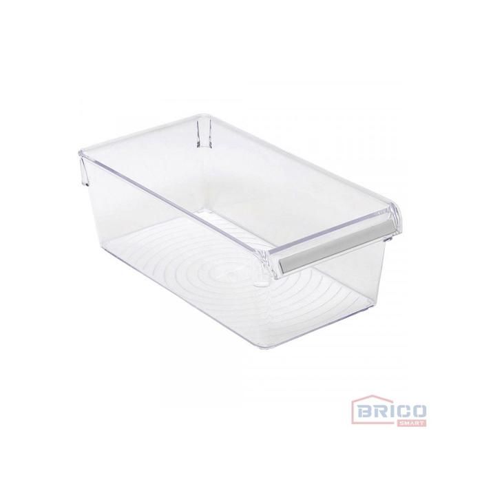 Organisateur empilable transparent (31x18x15 cm), sans couvercle