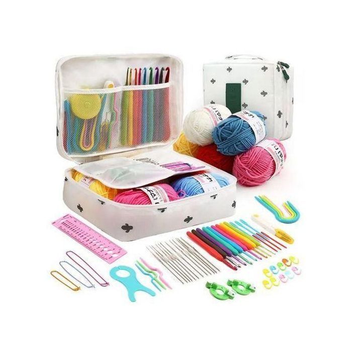 Crochet Kits Pour Débutants et Multi-couleur Kits de Rangement Pour Portable À La Main BRICOLAGE