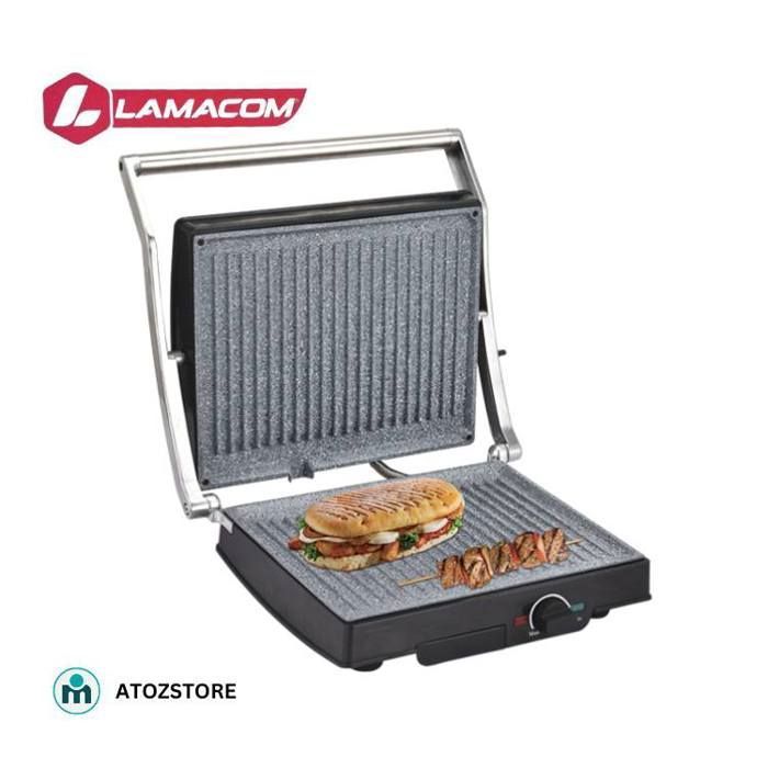 Panini grille plancha et Appareil à Sandwich 1800w Lamacom