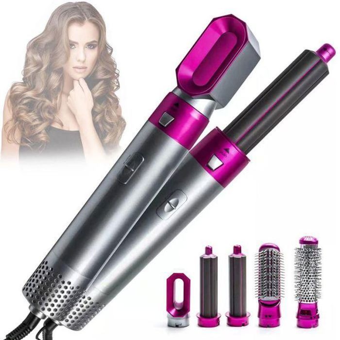 Brosse séche cheveux 5IN1 Hot Air Styler Sèche-cheveux Multifonctions