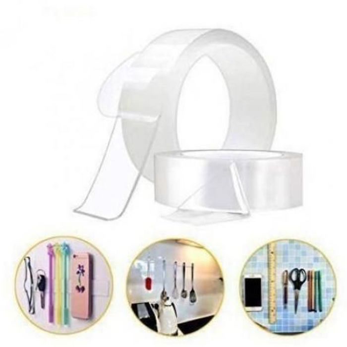 Scotch double face réutilisable adhésif murale pour rangement - 5 mètre