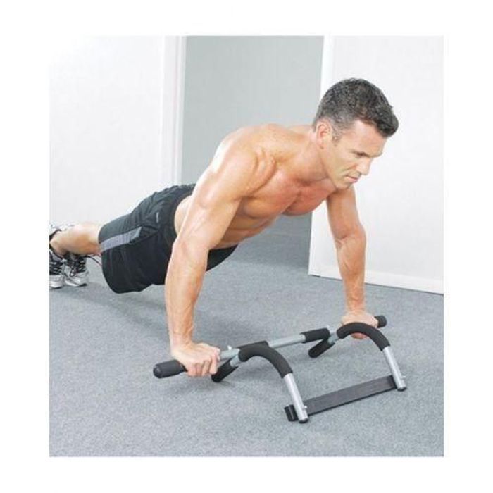 Barre de traction - Iron Gym - Multifonctionnelle - Installation simple - Noir - Adulte