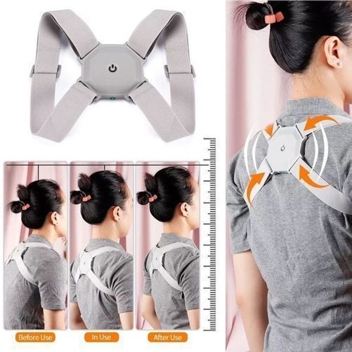 Correcteur de Posture Intelligent pour le dos, ceinture de soutien pour les épaules- rappel de Vibration ajustable