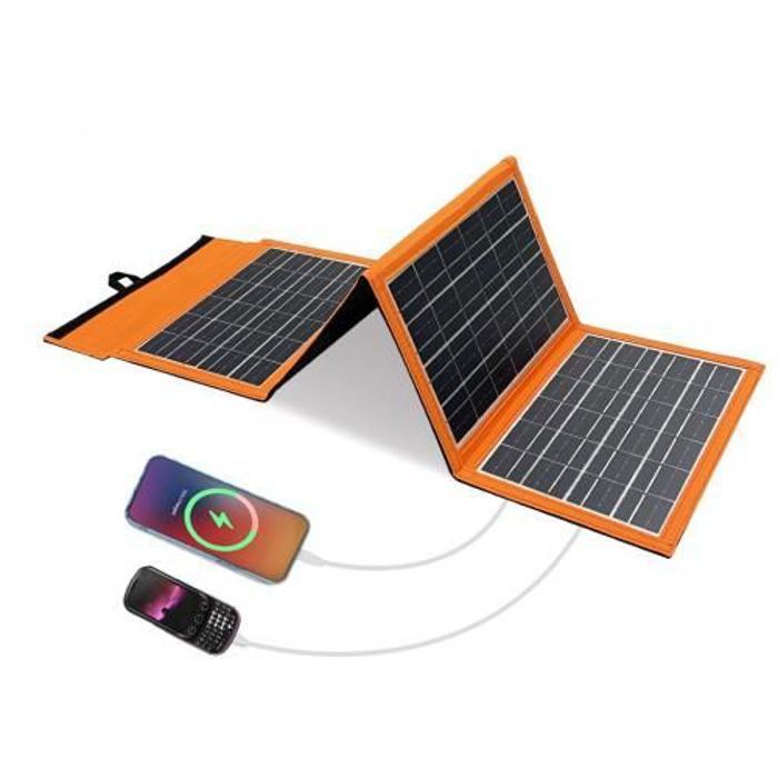 Cclamp chargeur de panneau solaire,15W, 6V, pliable et étanche pour Camping et Randonnée et voyage