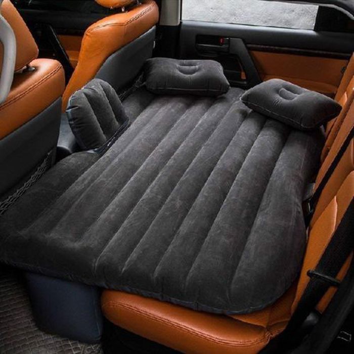 Matelas gonflable de voyage Pour voiture, Matelas pour siège arrière de voiture avec Pompe à air