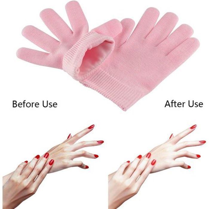 Gants de spa en gel pour les mains hydratante et blanchissante,Gants hydratantes,Hydrate et adoucit les mains