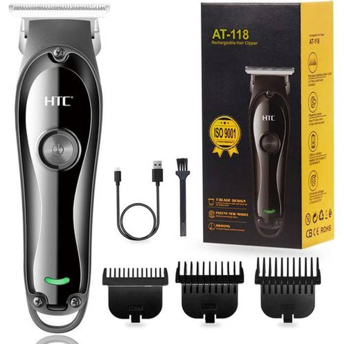 Tondeuse Electrique - HTC - AT-118 - Rechargeable - 32 mm - 12 hauteurs de coupe