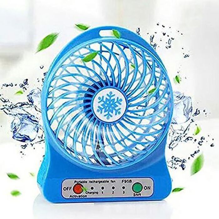 Mini Ventilateur - Ultra-silencieux - 3 Vitesses - 2600mAh - USB - Portable