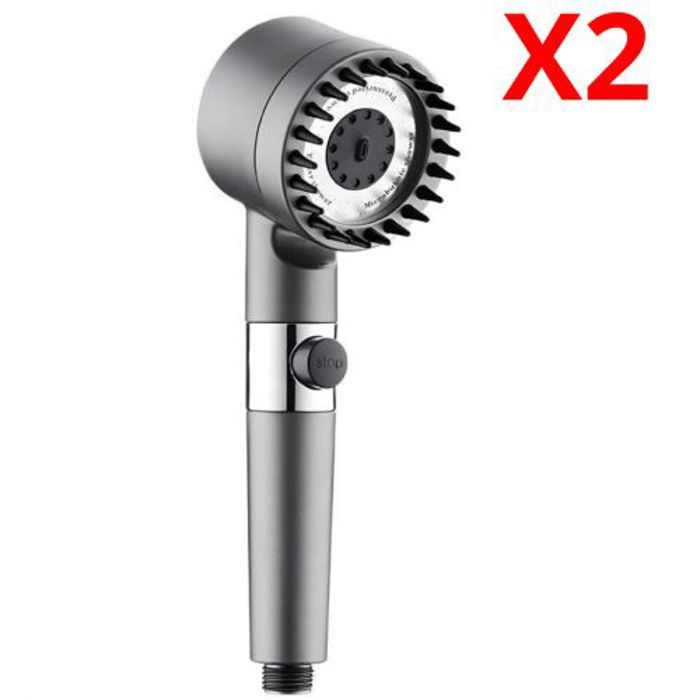 Pomme de douche - Haute pression - 2 PCS - Filtre - 3 modes - Économie d'eau