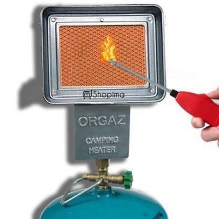 Réchauffeur céramique à gaz naturel - Non spécifié - Détendeur - Aluminium - Usage extérieur - Sécurité intégrée