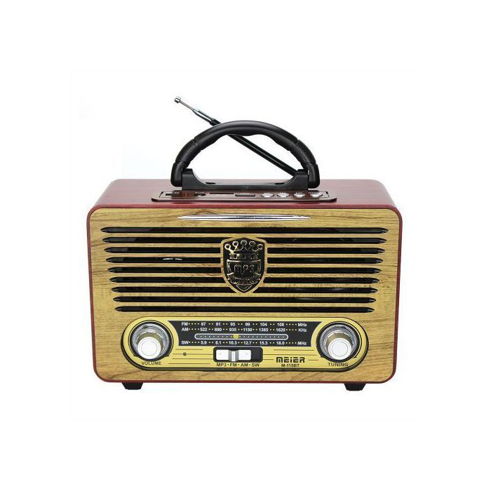 Radio  portative de radio nostalgique de MEIER M-115BT
