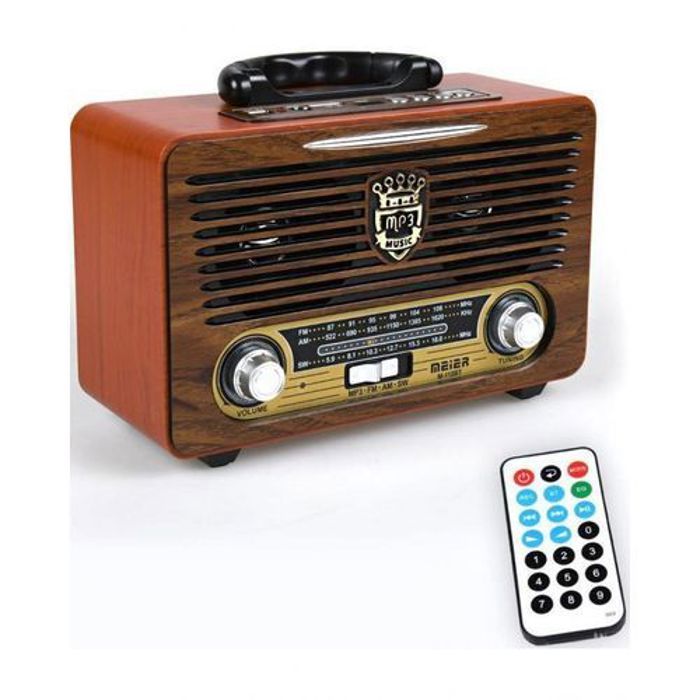 Meier Radio nostalgique Meier M-115BT avec chargement Bluetooth USB / SD