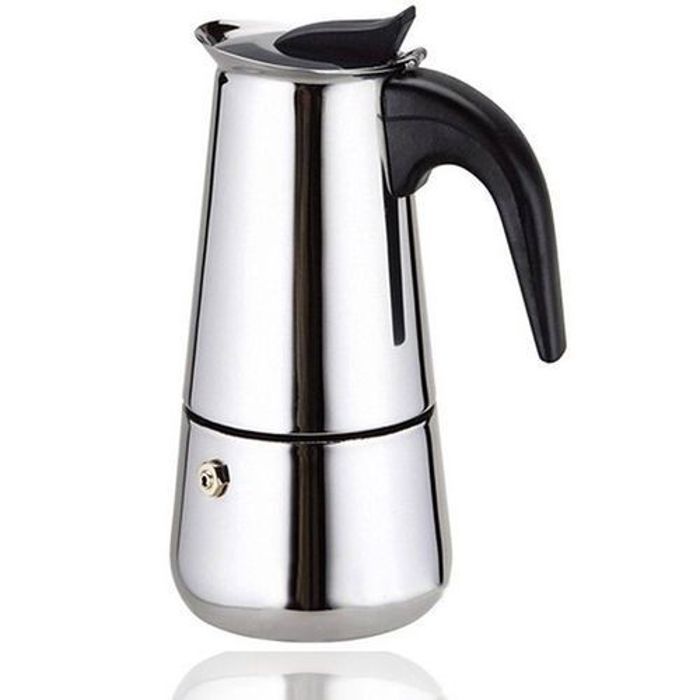 Espresso Cafetière Italienne en acier inoxydable pot à poêle à café 4 Cup