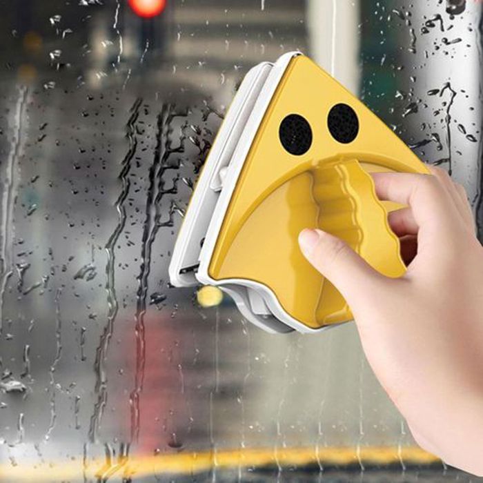 Nettoyeur de vitres magnétiques,Essuie-glace magnétique double face pour nettoyage de vitre