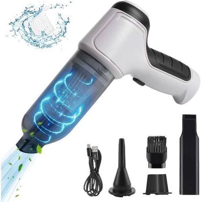 Mini Aspirateur Voiture ,Sans fil Aspirateur à main, Rechargeable,aspirateur et souffleur d'air