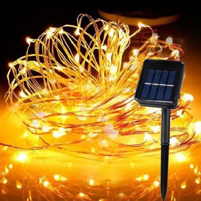 Guirlande Lumineuse - Solaire - 25m - Étanche - 100 LED - 8 Modes d'Éclairage