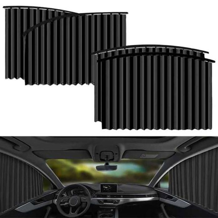 4 pièces De Rideaux Pare-Soleil Magnétiques pour Voiture - Protection Solaire Efficace