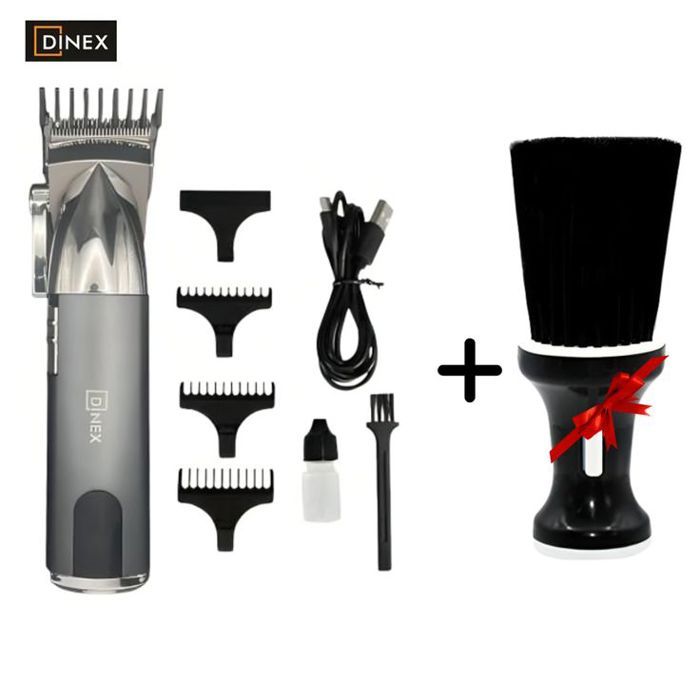 Tondeuse Dinex DN-1660 – Précision et Performance + Blaireau à Cou avec Poudre Talc Offert